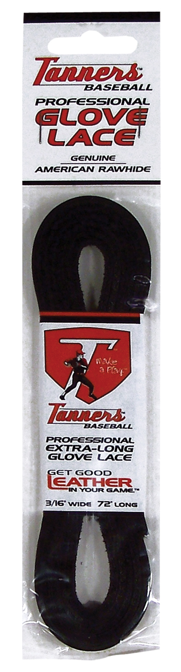 Tanners Black Professional Glove Lace - 3/16" x 72"